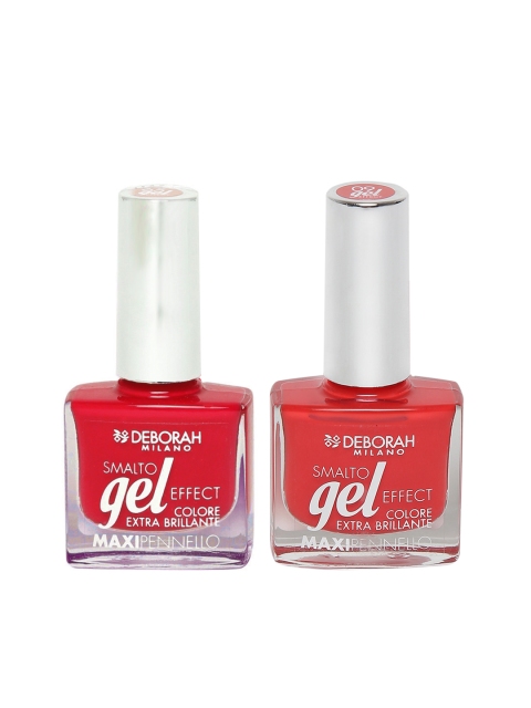 

Deborah Milano Set of 3 Smalto Gel Effect Nail Polishes, Red