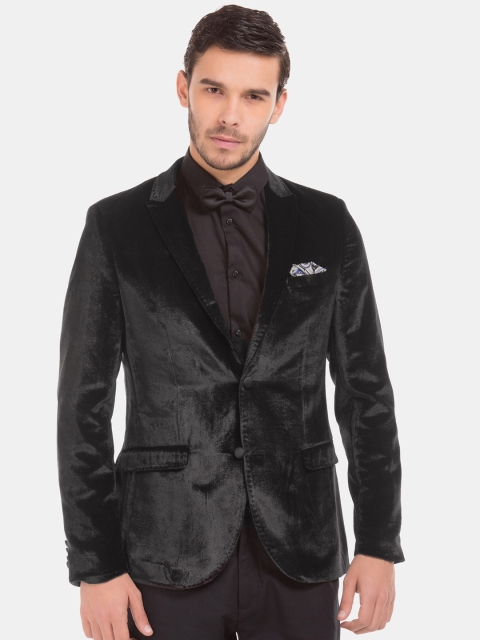 

Arrow New York Men Purple Single-Breasted Partywear Blazer, Red