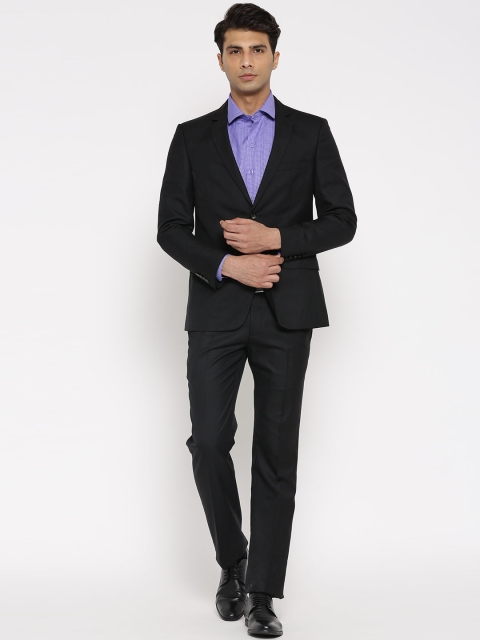 

Arrow Men Black Tailored Fit Single-Breasted Formal Suit