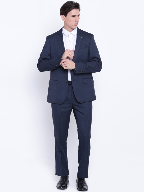 

Arrow Men Navy Tailored Fit Single-Breasted Formal Suit, Navy blue