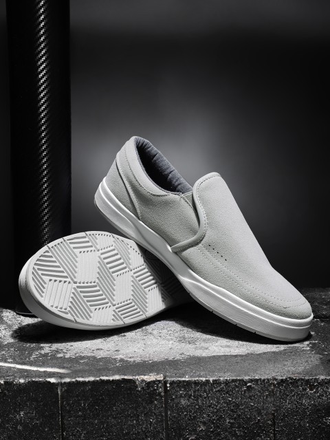 

Roadster Men Grey Slip-on Sneakers