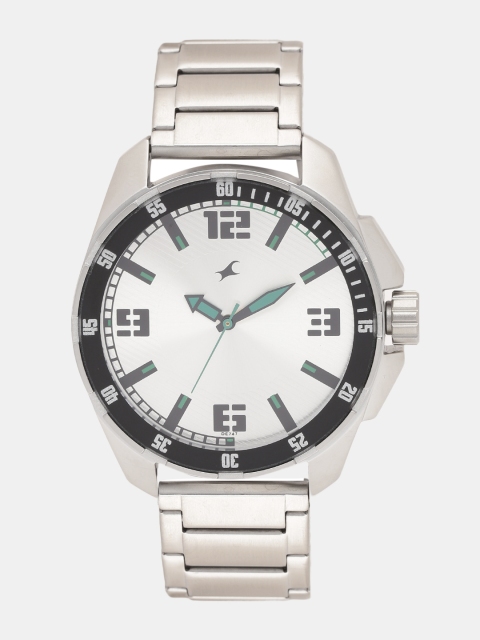 

Fastrack Men Silver-Toned Dial Watch 3084SM01