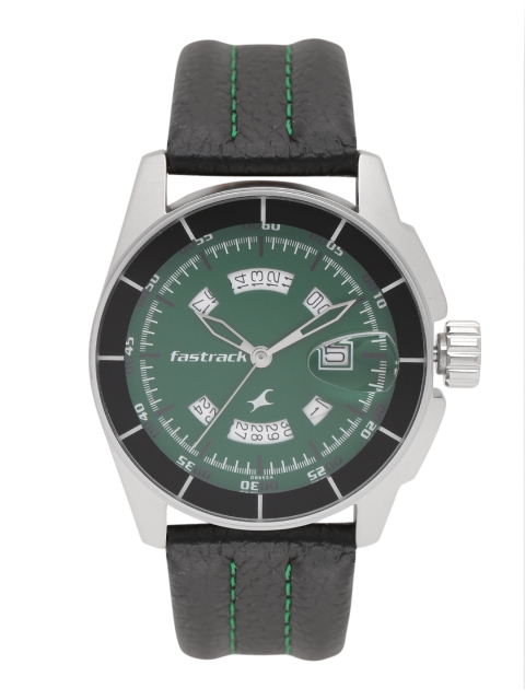 

Fastrack Men Green Dial Watch 3089SL03