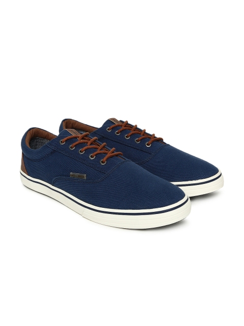 

Jack & Jones Men Blue Solid Sneakers