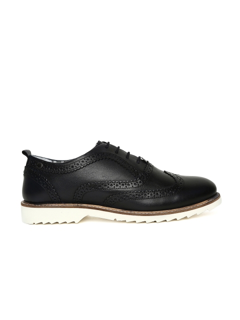 

Jack & Jones Men Navy Leather Derbys, Navy blue