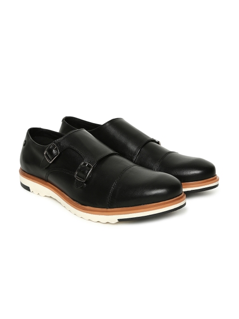 

Jack & Jones Men Black Leather Monks