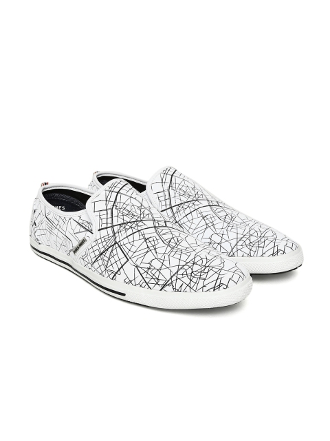 

Jack & Jones Men White Slip-On Sneakers