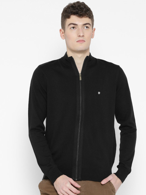 

Blackberrys Men Black Solid Cardigan