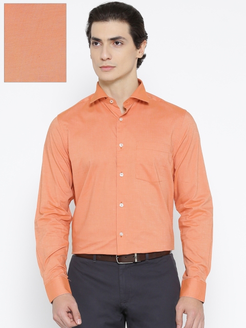 

Blackberrys Men Orange Slim Fit Solid Formal Shirt