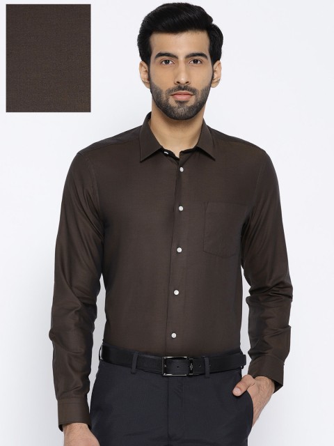 

Blackberrys Men Coffee Brown Slim Fit Formal Shirt