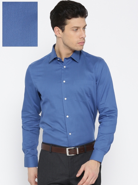 

Blackberrys Men Blue Slim Fit Solid Formal Shirt