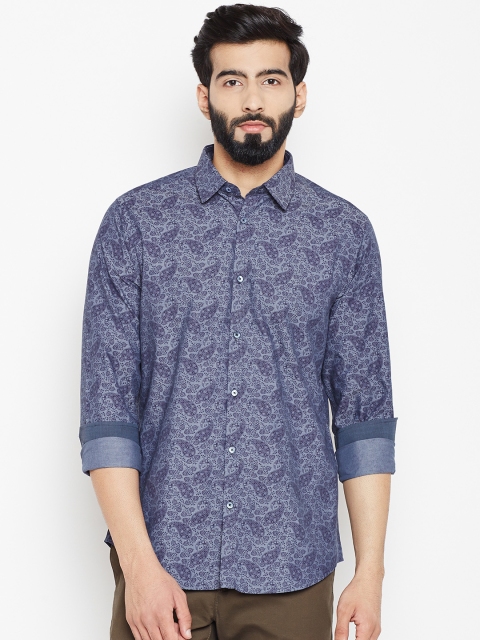 

Blackberrys Men Blue Regular Fit Printed Casual Shirt