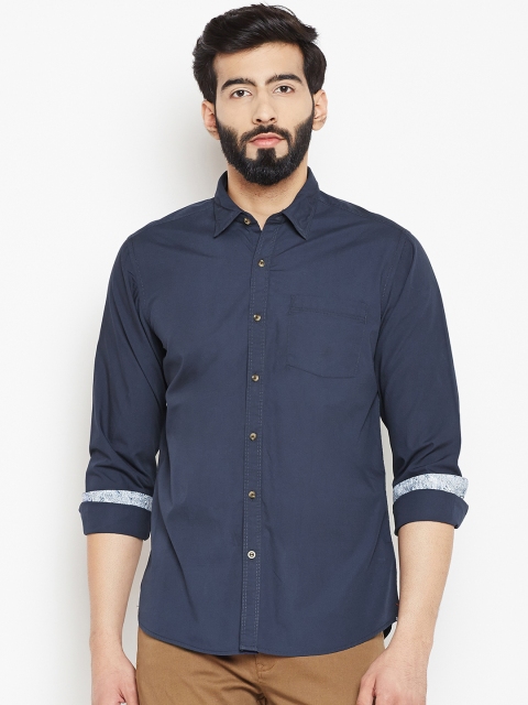

Blackberrys Men Navy Solid Casual Shirt, Navy blue