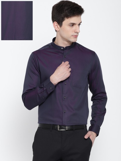 

Blackberrys Men Purple Slim Fit Solid Formal Shirt
