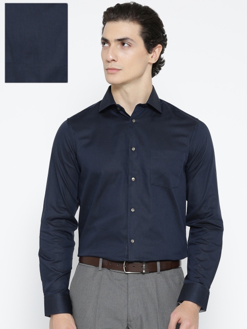 

Blackberrys Men Navy Blue Slim Fit Solid Formal Shirt