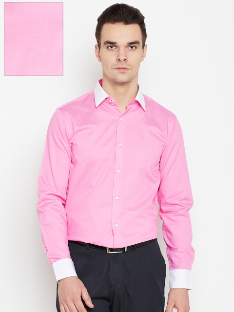 

Blackberrys Men Pink Slim Fit Solid Formal Shirt