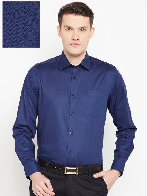 

Blackberrys Men Navy Blue Slim Fit Solid Formal Shirt