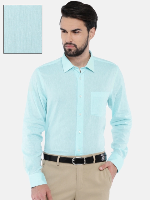 

Blackberrys Men Blue Smart Regular Fit Solid Formal Shirt