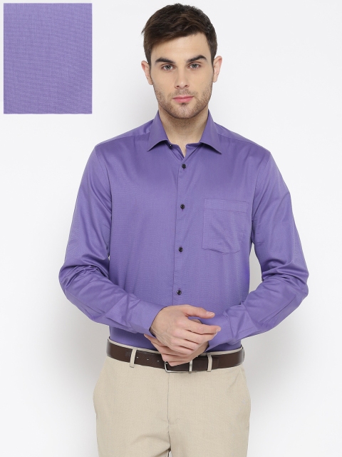 

Blackberrys Men Purple Slim Fit Solid Formal Shirt