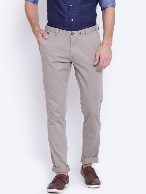 

Blackberrys Men Taupe Solid Chinos