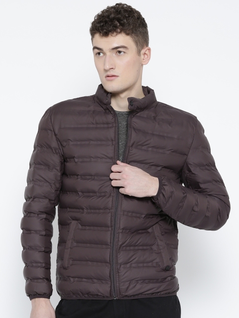 

Blackberrys Men Coffee Brown Solid Puffer Jacket