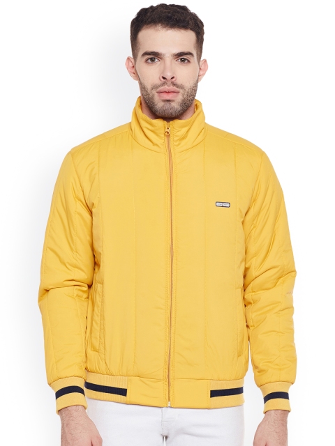 

Duke Men Yellow Solid Padded Jacket