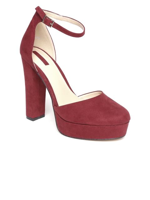 

FOREVER 21 Women Maroon Solid Platforms