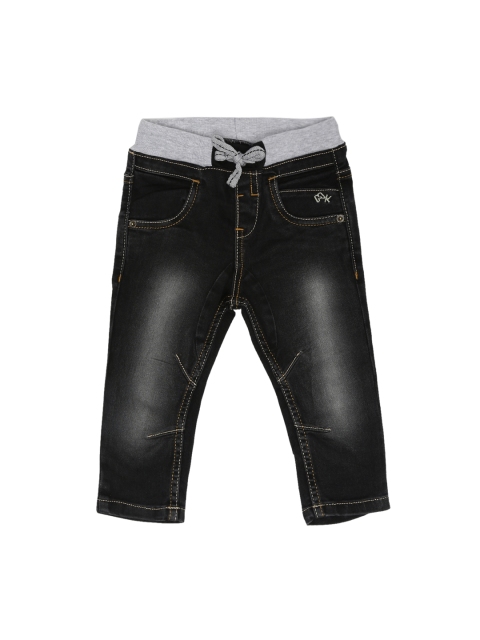 

Mini Klub Boys Black Regular Fit Low-Rise Jeans
