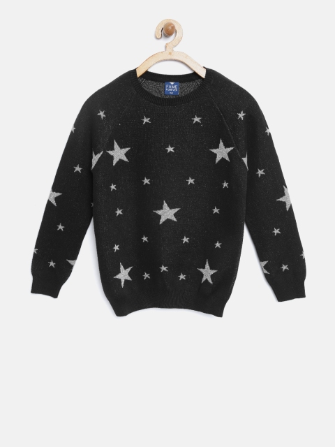 

Fame Forever by Lifestyle Girls Black Self Design Sweater