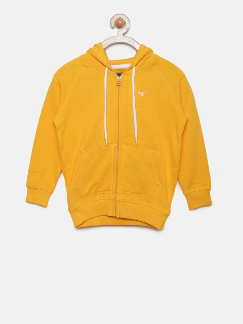 

Fame Forever by Lifestyle Boys Mustard Yellow Solid Hooded Sweatshirt