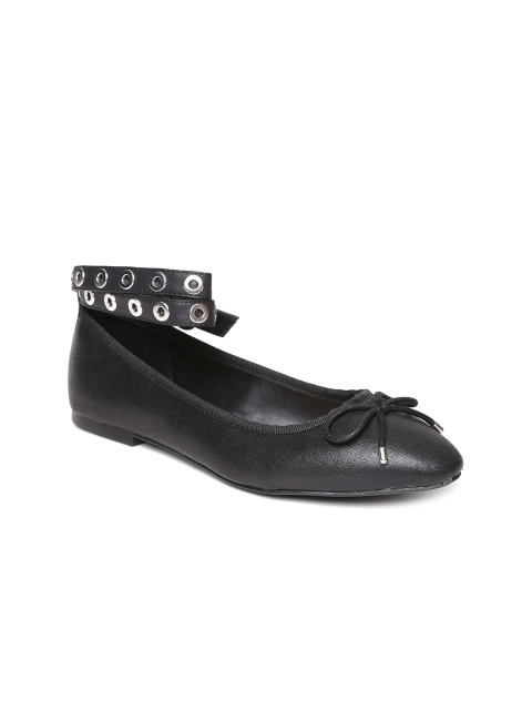 

FOREVER 21 Women Black Solid Ballerinas