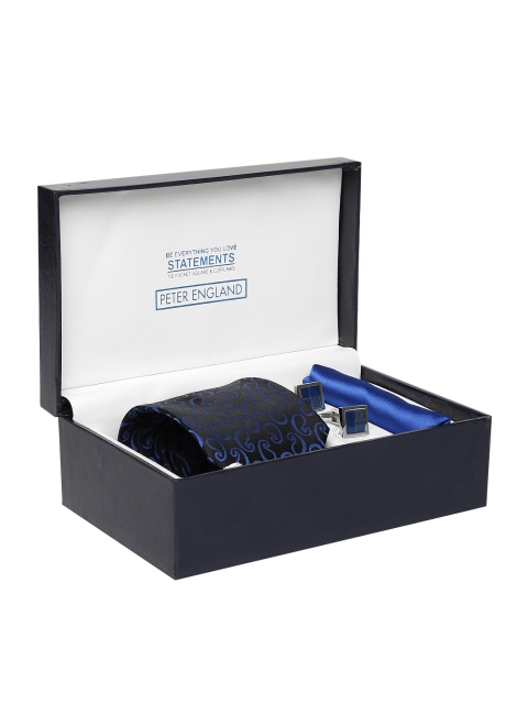 

Peter England Statements Men Blue Accessory Gift Set