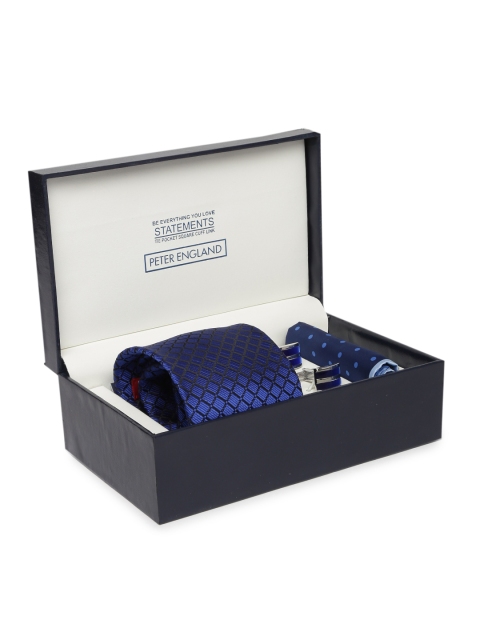 

Peter England Statements Men Blue Accessory Gift Set