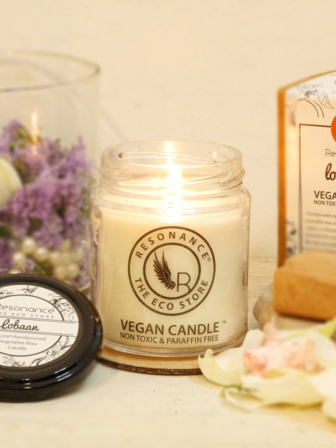 

Resonance Lobaan Fragrance Natural Wax Aroma Candle Torch, White