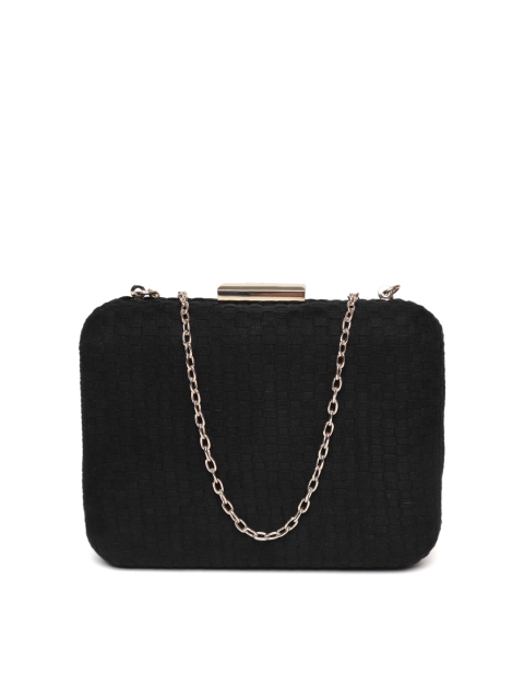 

Accessorize Black Basketweave Clutch with Chain Strap