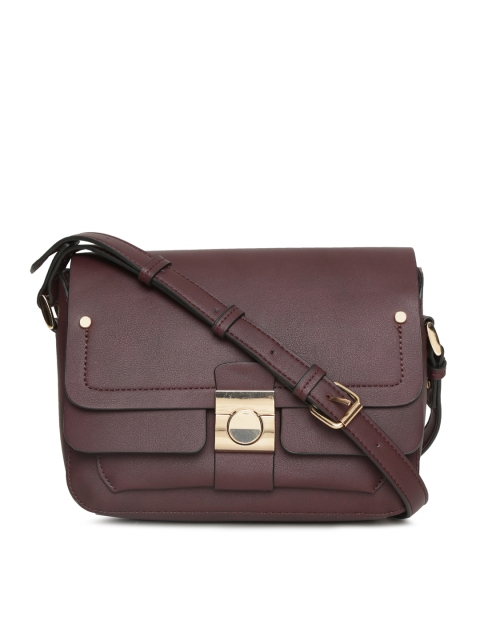 

Accessorize Burgundy Solid Sling Bag