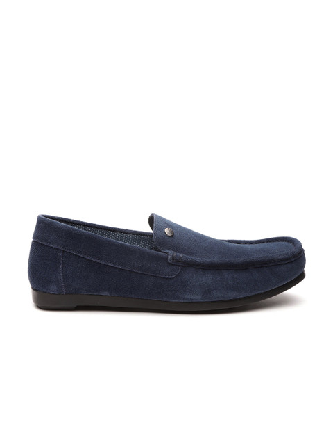 

Carlton London Men Navy Blue Leather Loafers