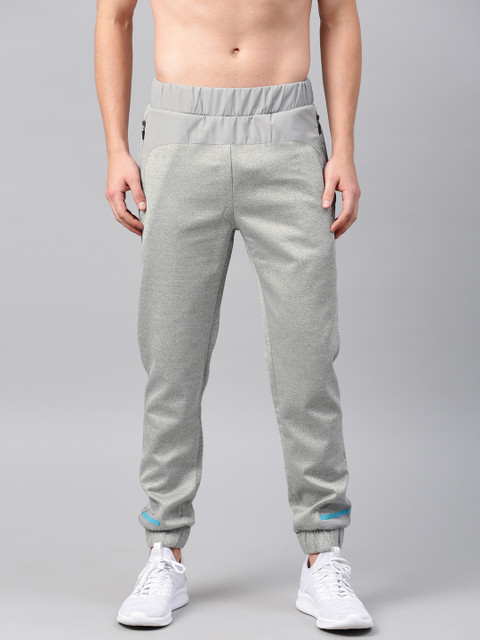 

HRX by Hrithik Roshan Men Grey Melange Straight Fit Joggers