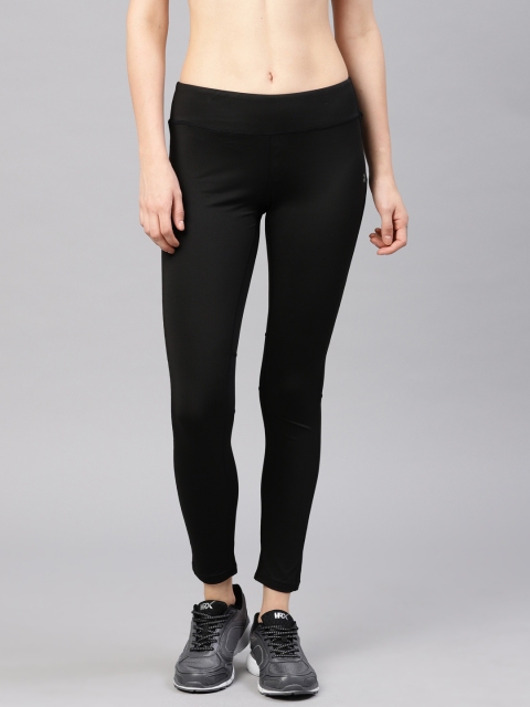 

HRX Active by Hrithik Roshan Black Solid Tights