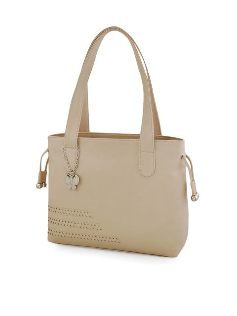 

Butterflies Cream-Coloured Solid Shoulder Bag