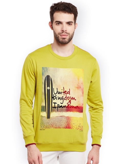 

Duke Men Green Printed Sweatshirt