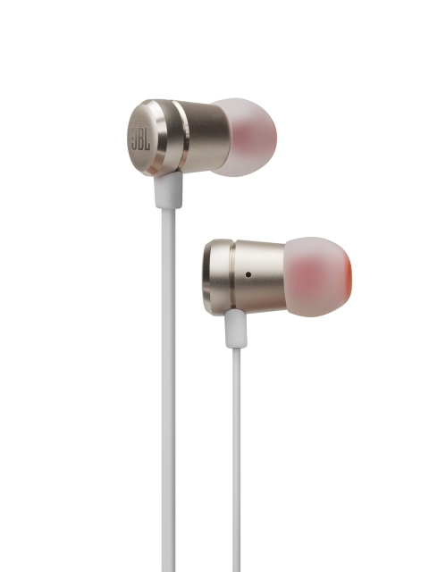 

JBL Unisex Muted Gold-Toned & Orange In-Ear Headphones T290
