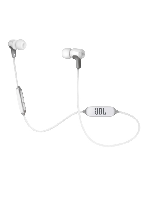 

JBL White In-Ear Wireless Headphones with Mic E25