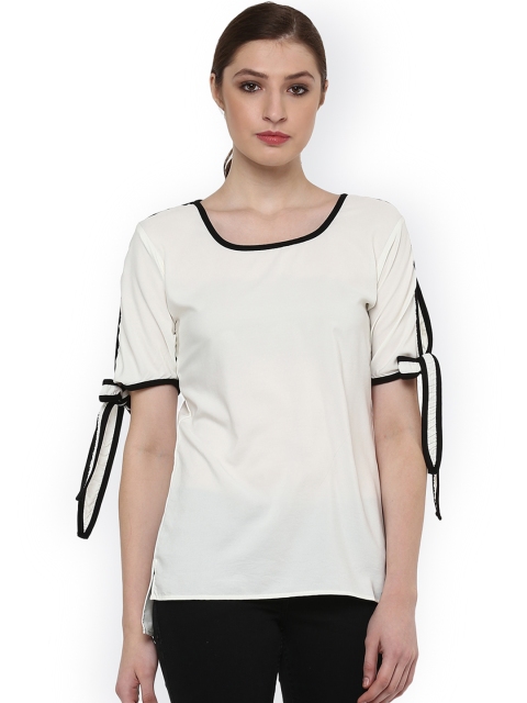 

Hapuka Women Off-White Solid Top