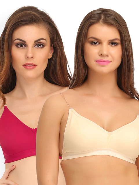 

Clovia Pack of 2 Bras, Nude