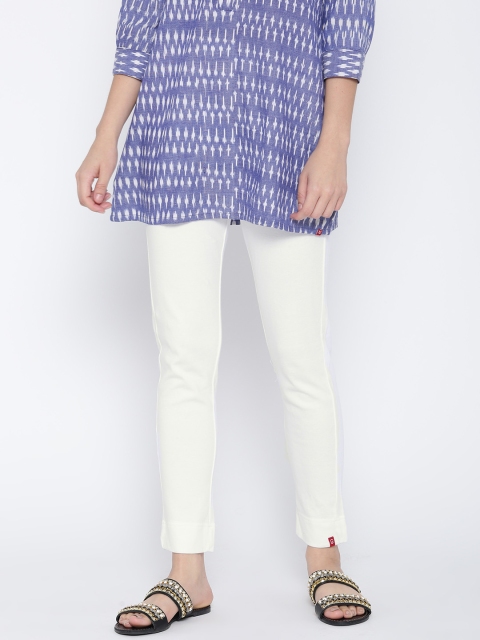 

Biba White Ankle-Length Solid Leggings