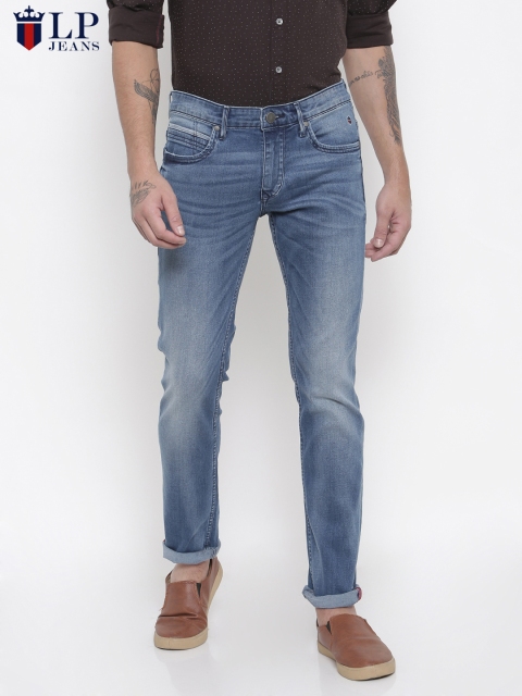 

Louis Philippe Jeans Men Blue Matt Fit Low-Rise Clean Look Stretchable Jeans