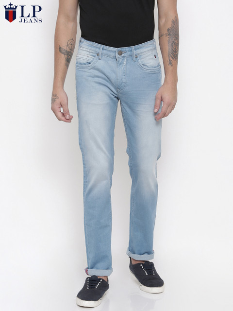 

Louis Philippe Jeans Men Blue Colorado Slim Fit Mid-Rise Clean Look Stretchable Jeans