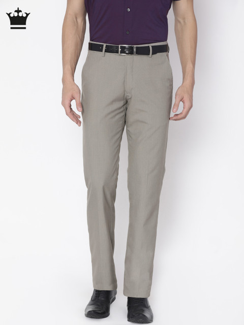 

Louis Philippe Men Grey Regular Fit Formal Trousers