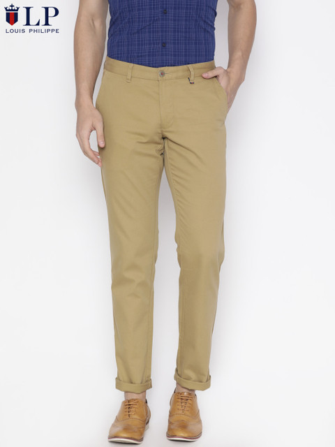 

Louis Philippe Sport Men Khaki Slim Fit Solid Chinos